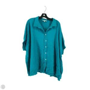 Top Short Sleeve By Umgee In Teal, Size: Xl