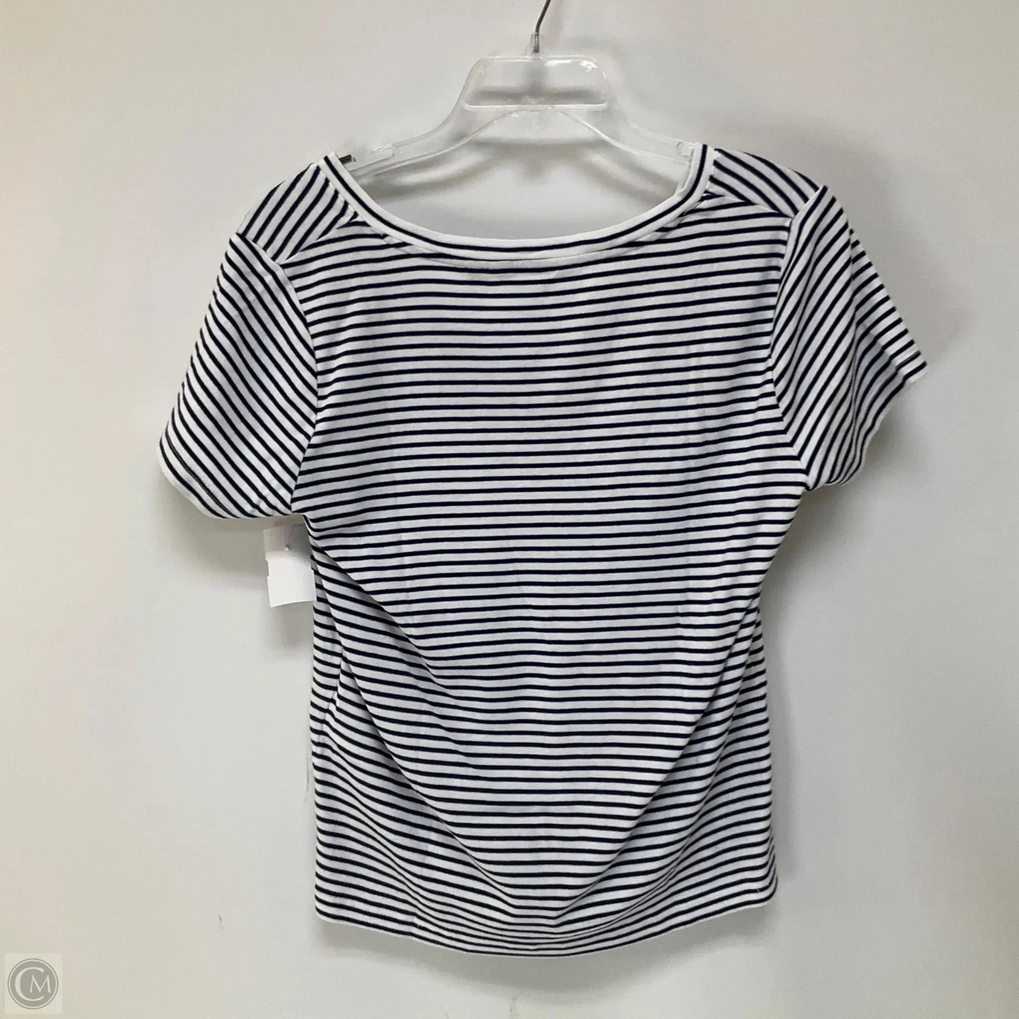 Top Short Sleeve By Vineyard Vines In Striped Pattern, Size: M