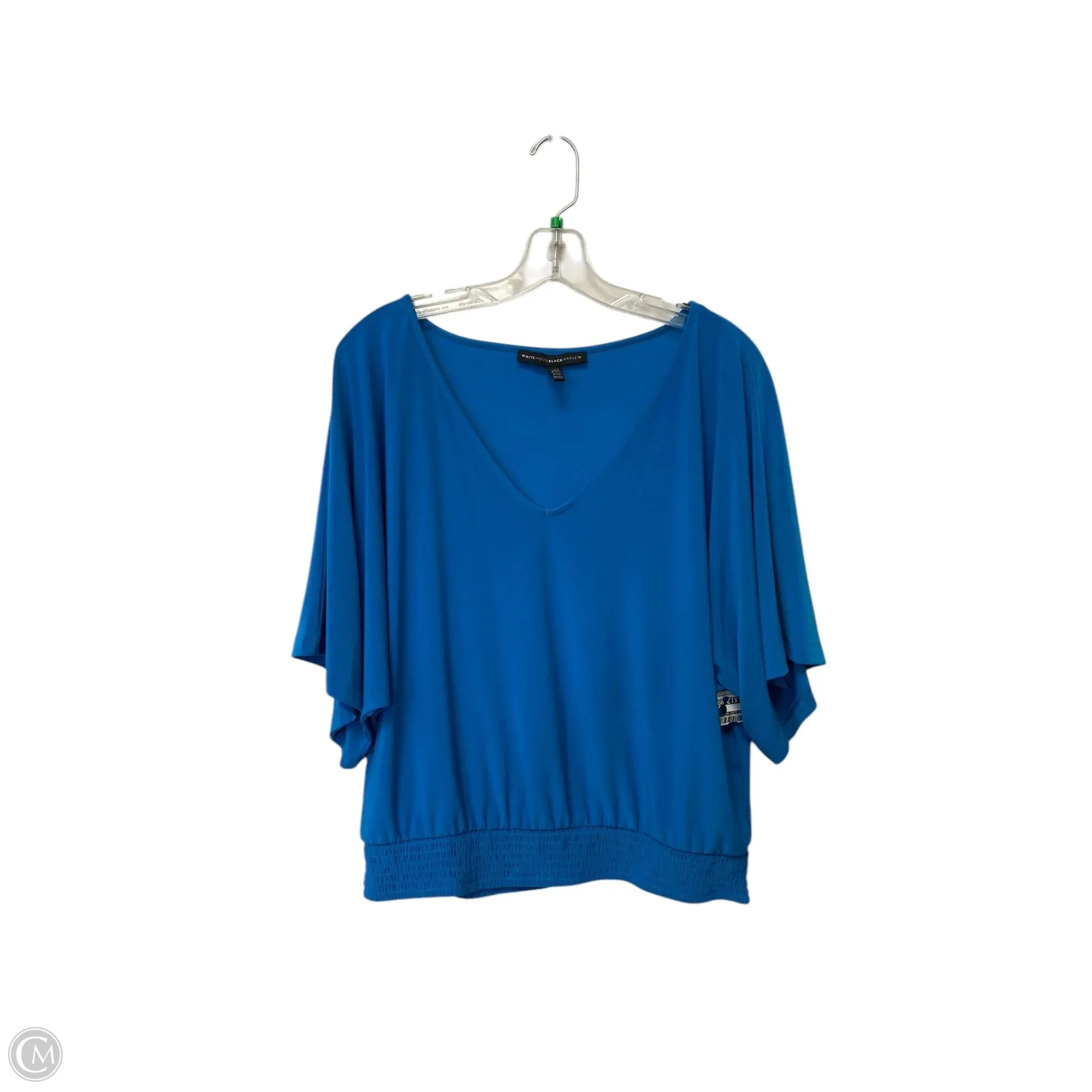 Top Short Sleeve By White House Black Market In Blue, Size: M