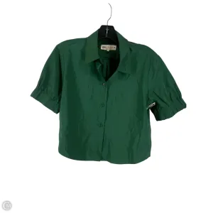 Top Short Sleeve By Zara In Green, Size: M