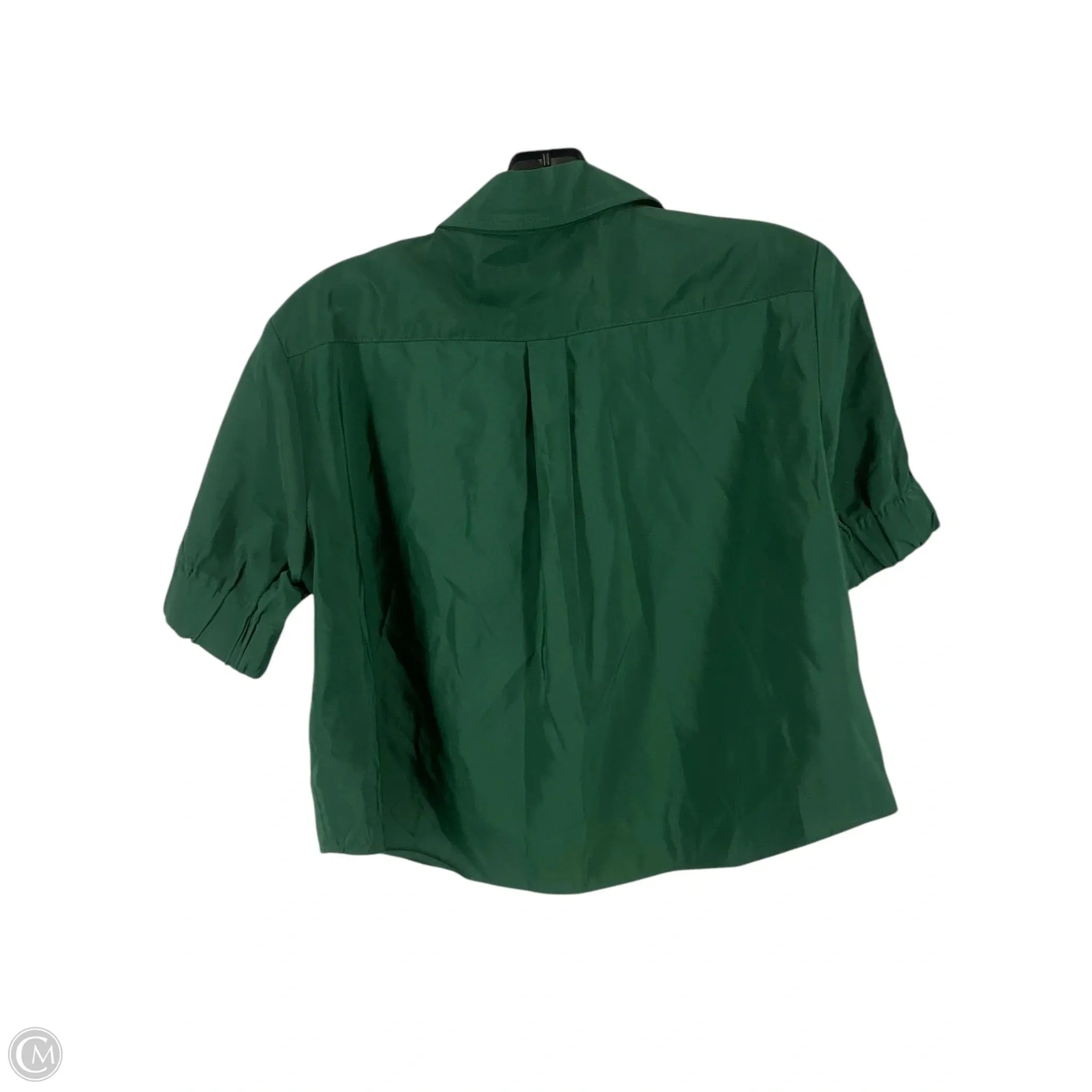 Top Short Sleeve By Zara In Green, Size: M