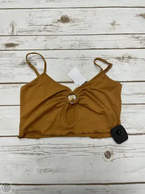 Top Sleeveless By Cmc In Bronze, Size: S