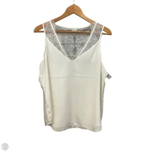 Top Sleeveless By Express In Ivory, Size: L