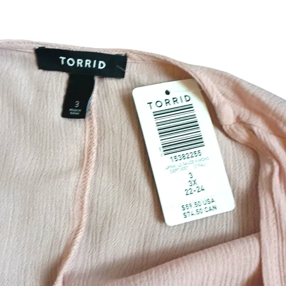 TORRID Pink Open Front Duster Long Cardigan Sweater Plus Size Women's 3X 22-24