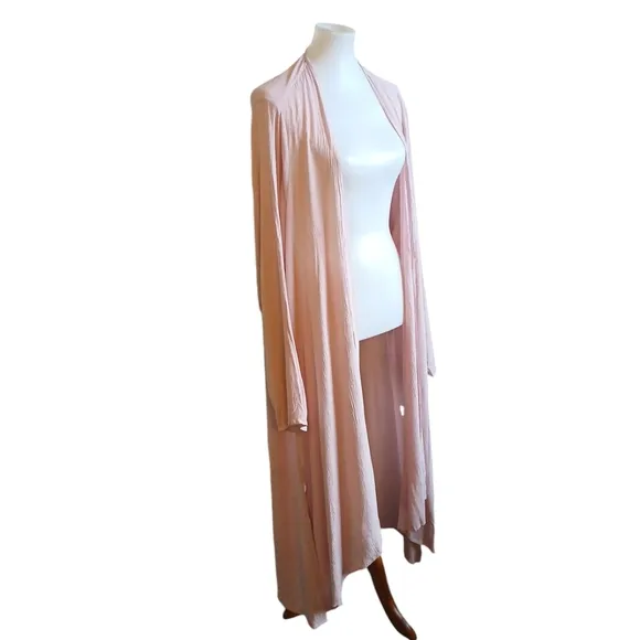 TORRID Pink Open Front Duster Long Cardigan Sweater Plus Size Women's 3X 22-24