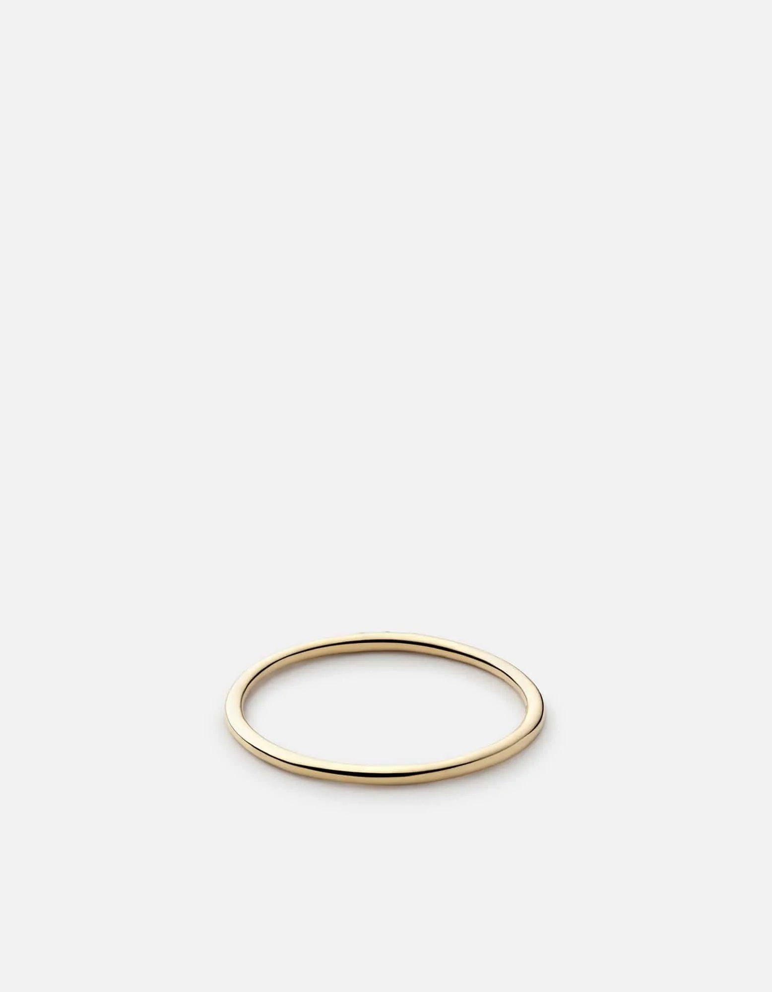 Trinity Ring, 14k Gold Pavé