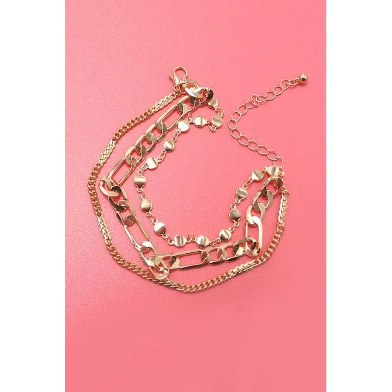 Triple Multi Layer Bracelets