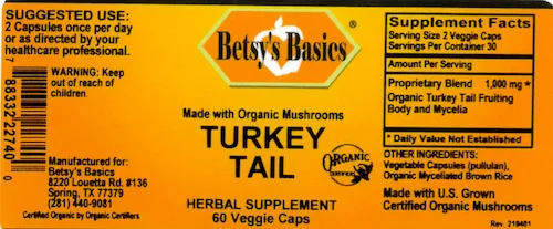 Turkey Tail, 60 vcap