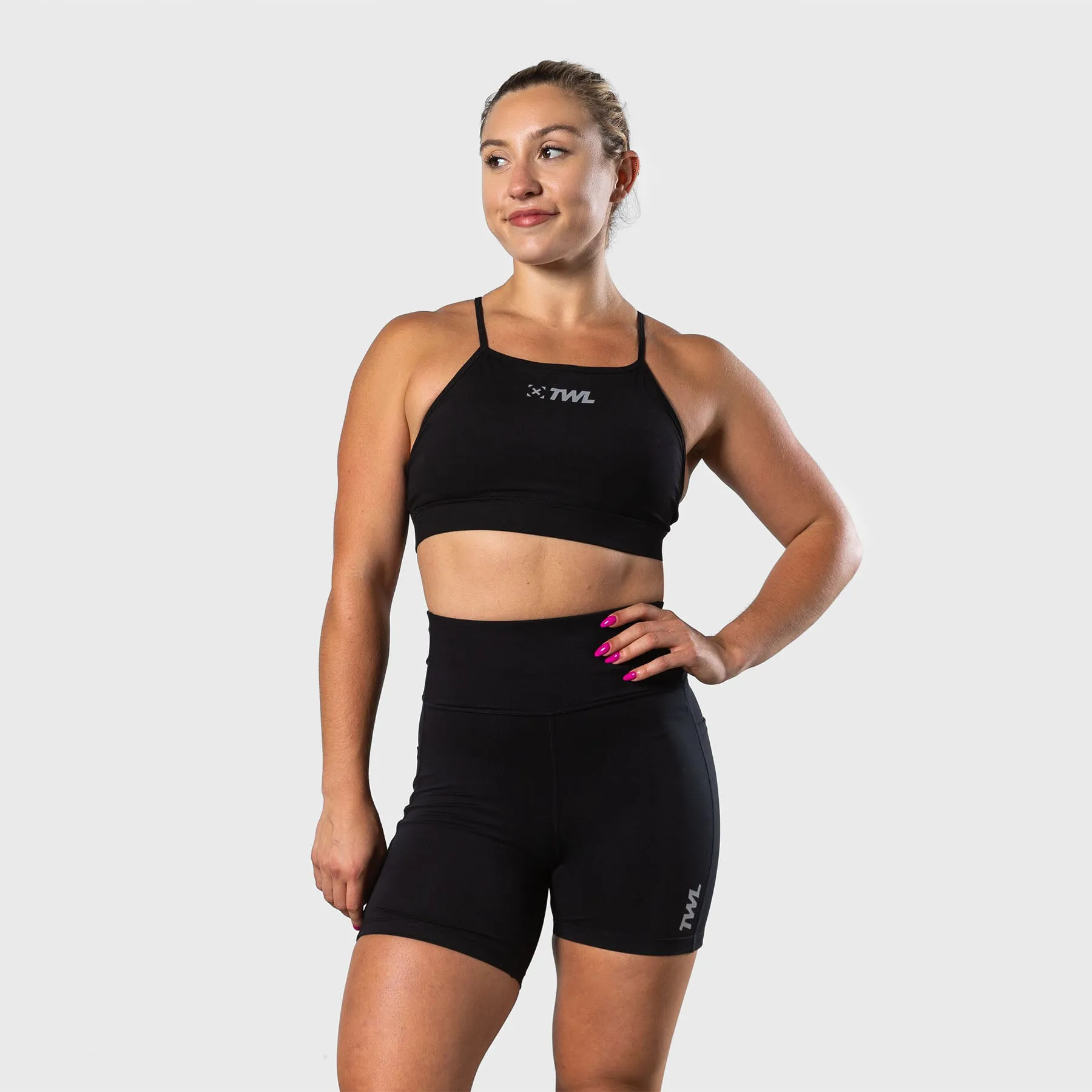 TWL - WOMEN'S ENERGY SHORTS MID LENGTH - BLACK