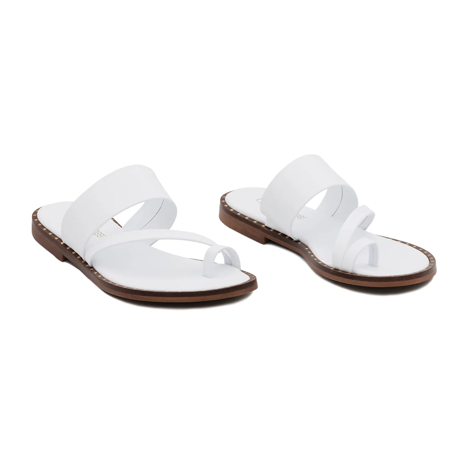 Two Cross-Over Straps Sandal for Women - 2600 Greca Ciervo