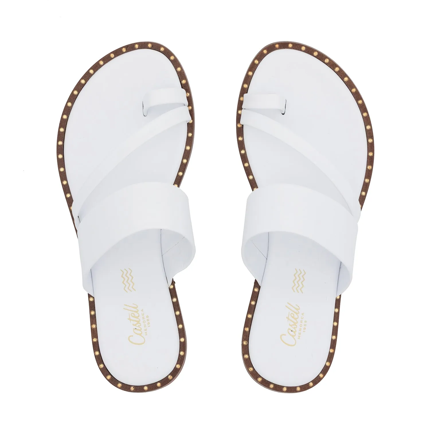 Two Cross-Over Straps Sandal for Women - 2600 Greca Ciervo