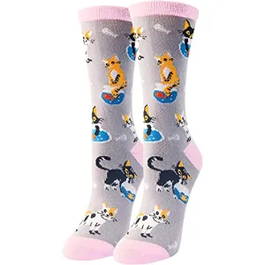 Unique Cat Gifts for Women,Silly & Fun Cat Socks Novelty Cat Gifts for Moms