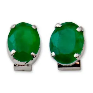 Unique Women's Stud 'India Green' Onyx Earrings