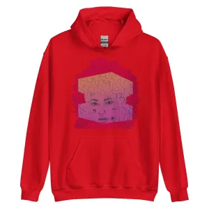 Unisex Brain Fog Women's Face Graphic Hoodie