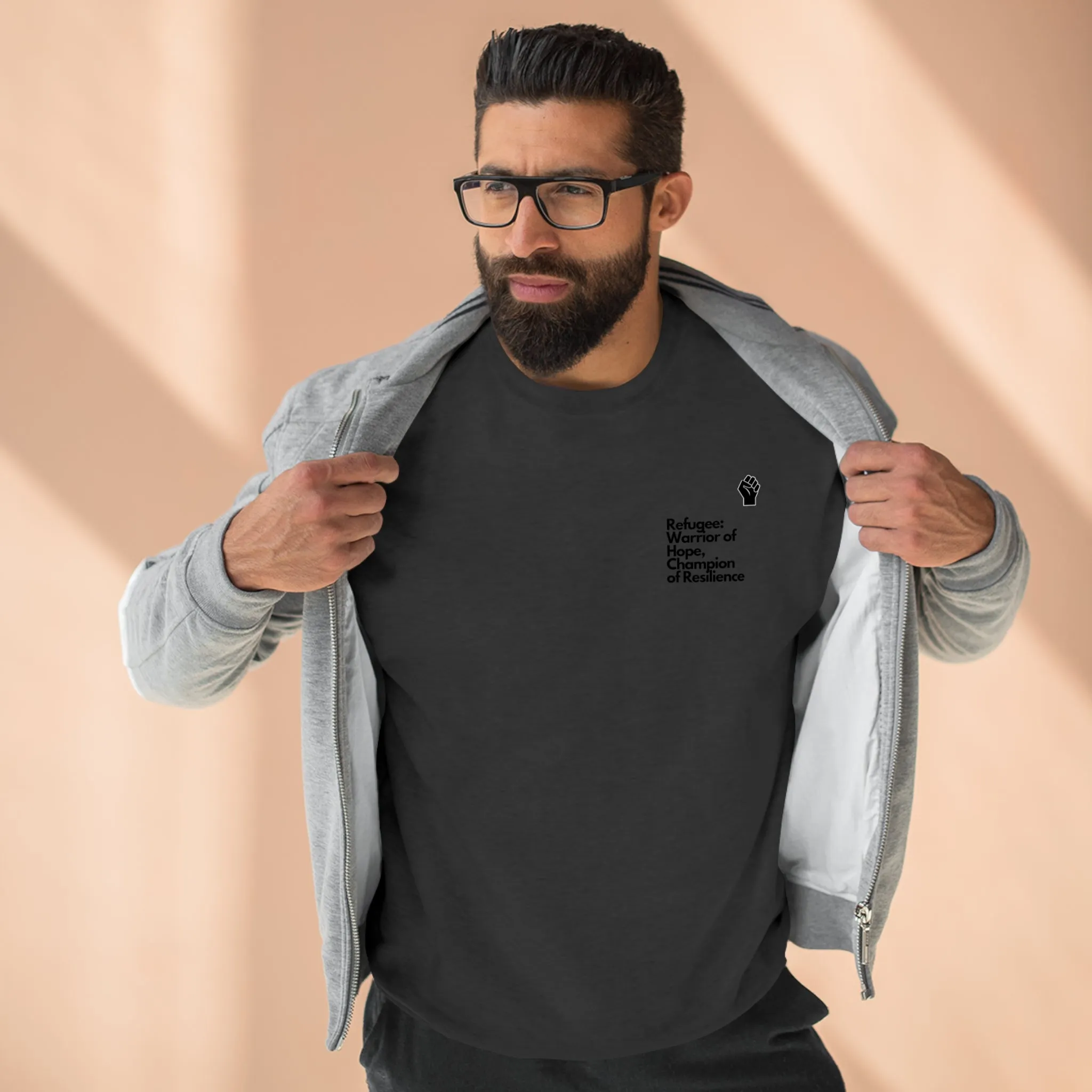 Unisex Premium Crewneck Sweatshirt-Refugee