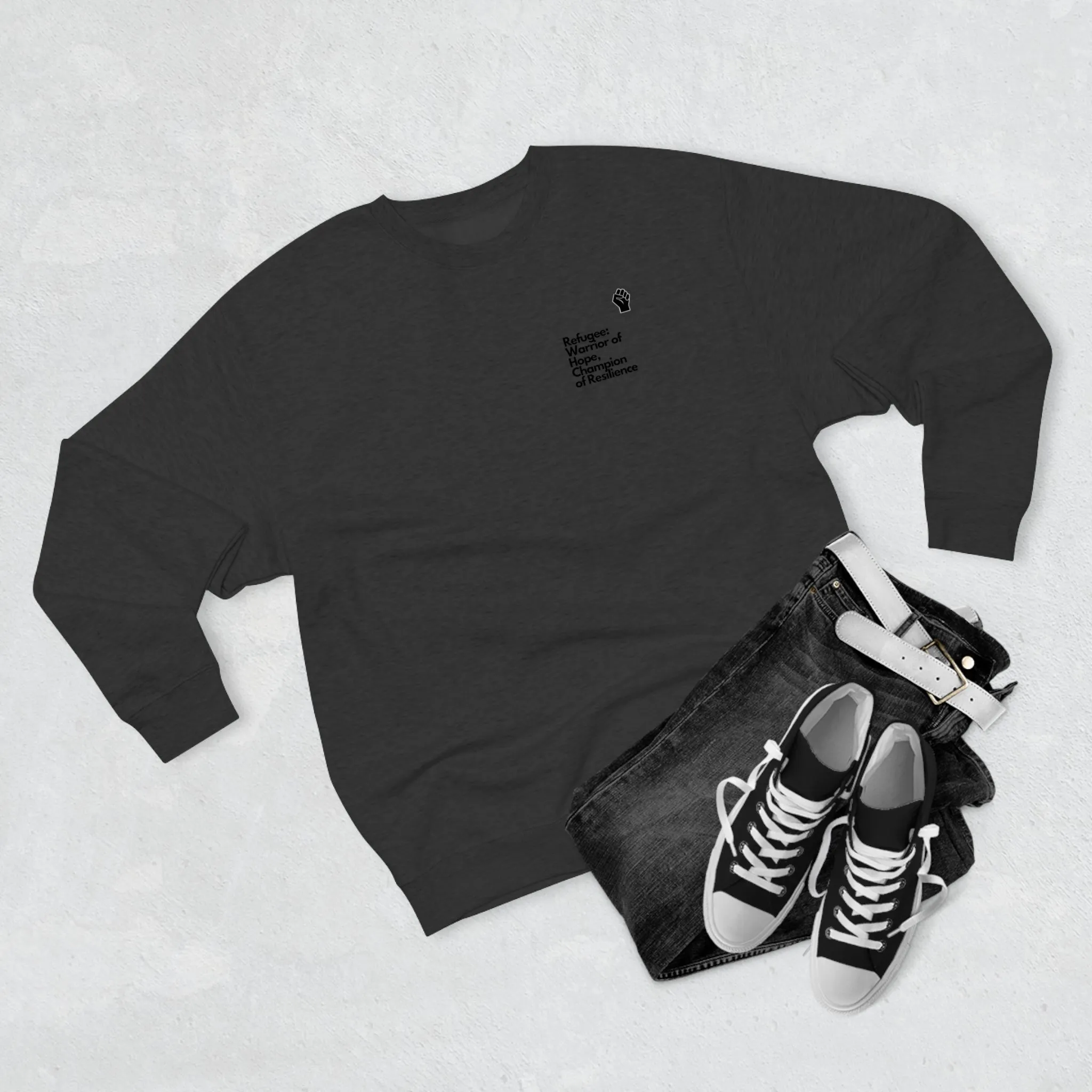 Unisex Premium Crewneck Sweatshirt-Refugee