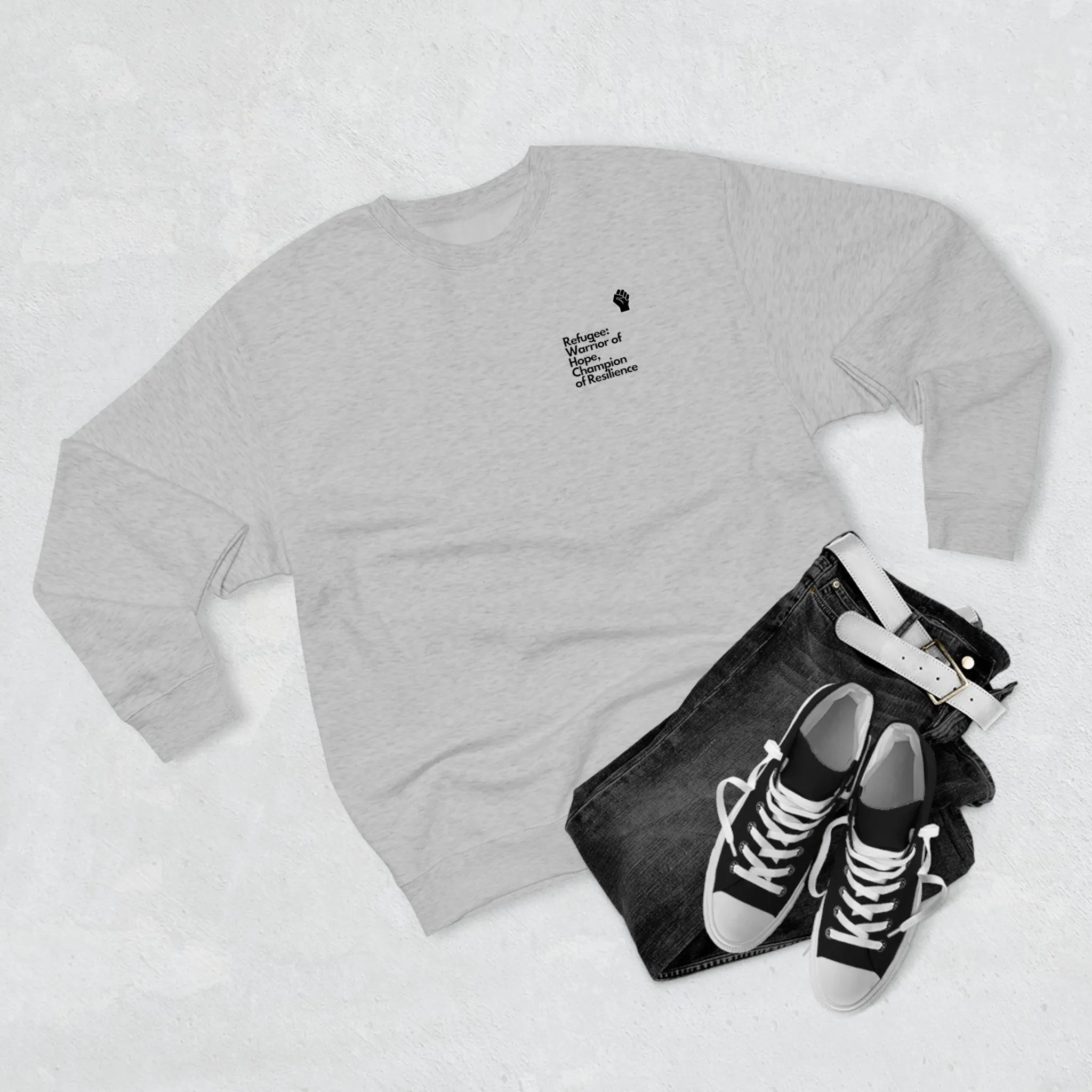 Unisex Premium Crewneck Sweatshirt-Refugee