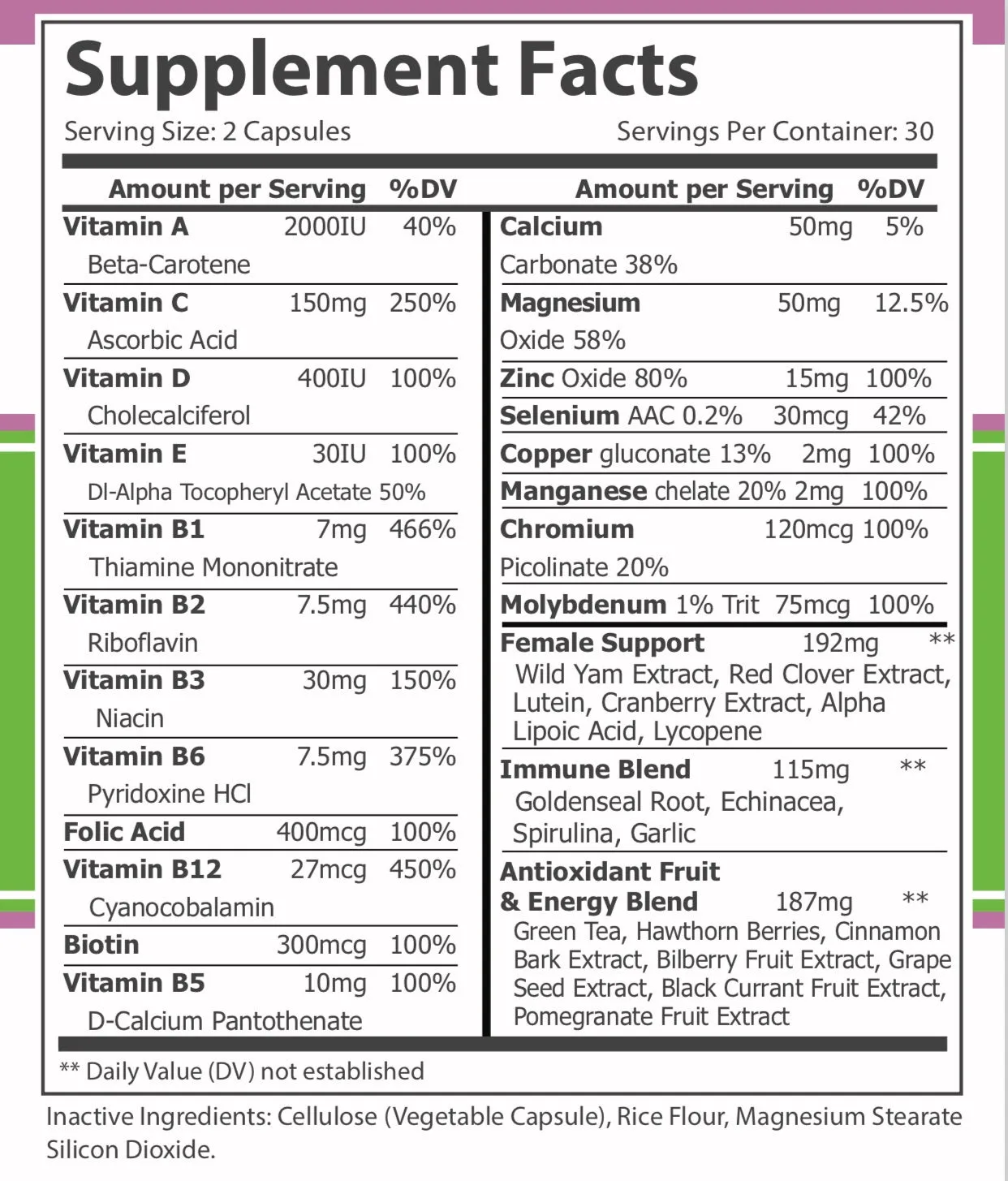 US WOMEN'S Multi-Vitamin