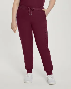 V-Tess 380 Women's Jogger Scrub Pants Wine
