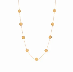 Valencia Delicate Station Necklace - Gold