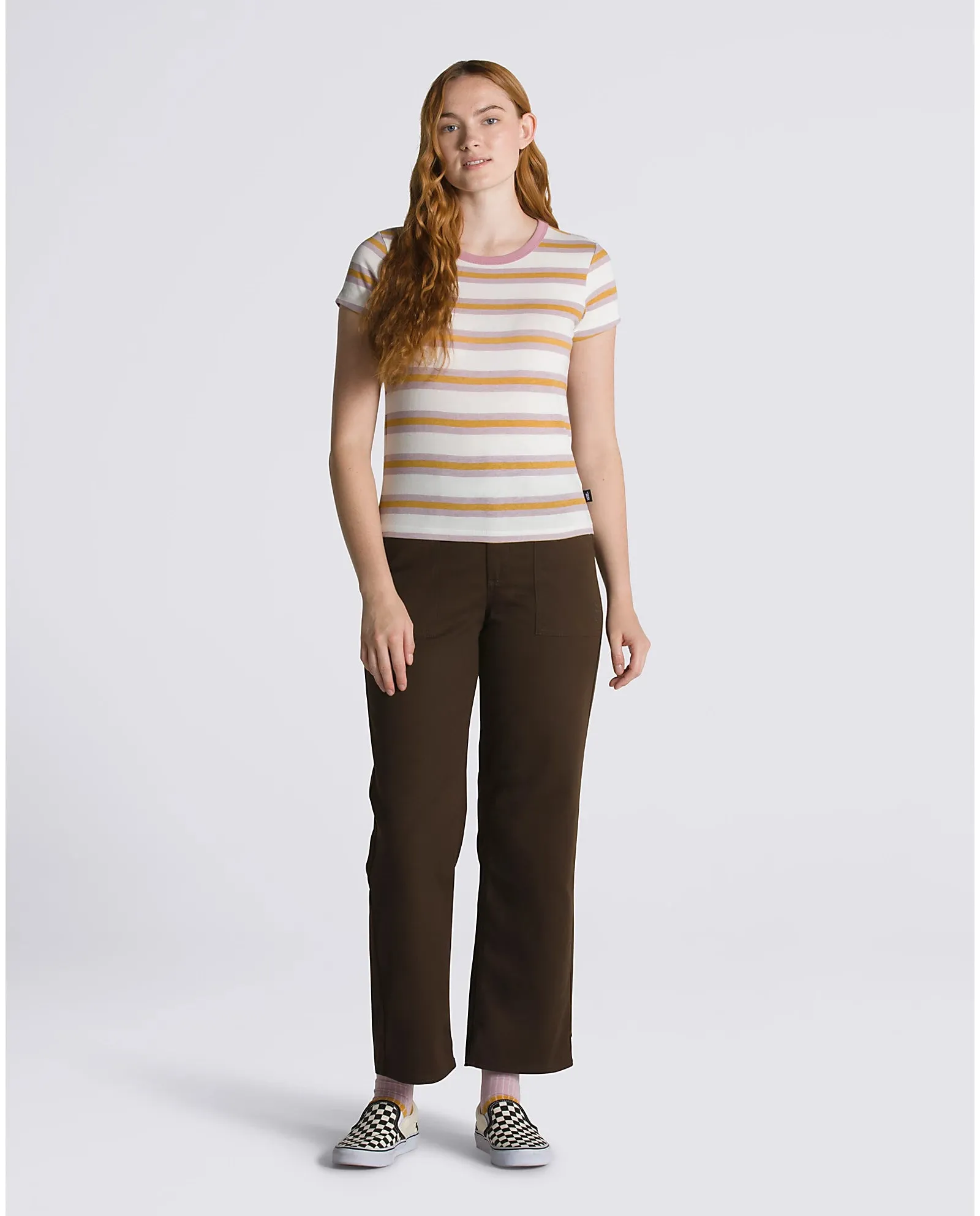 Vans Womens Karina Rozunko Stripe Mini S/S Tee