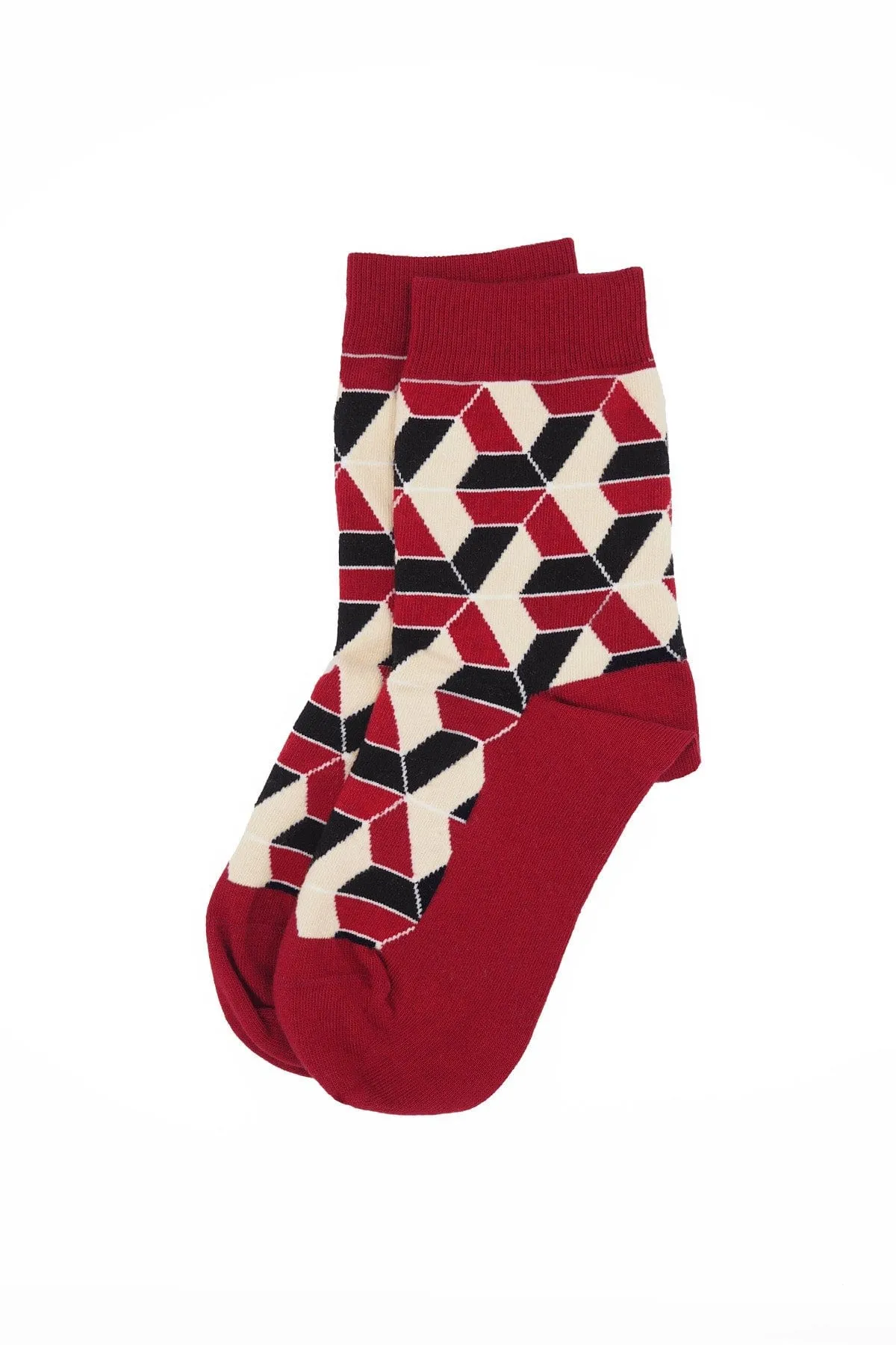 Vertex Women's Organic Cotton Socks | Red