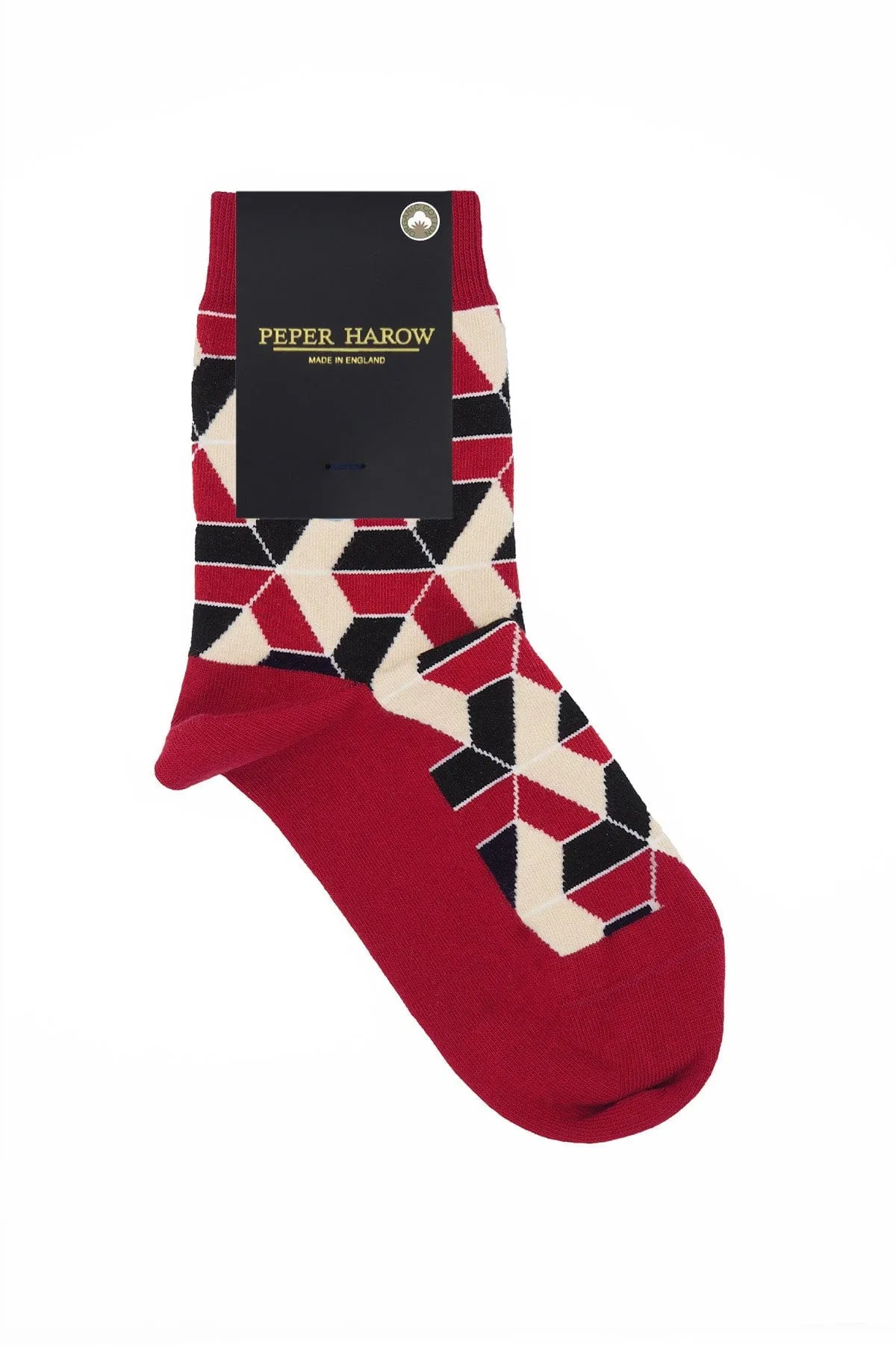 Vertex Women's Organic Cotton Socks | Red