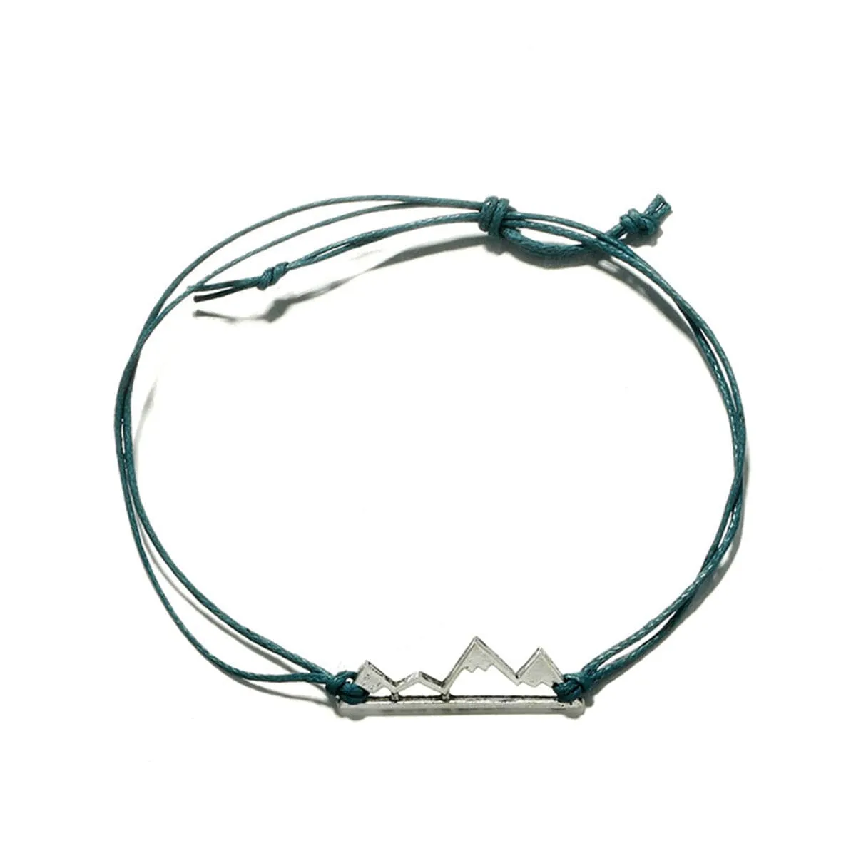 Vibre & Silver-Plated Mountain Peak Bracelet Set