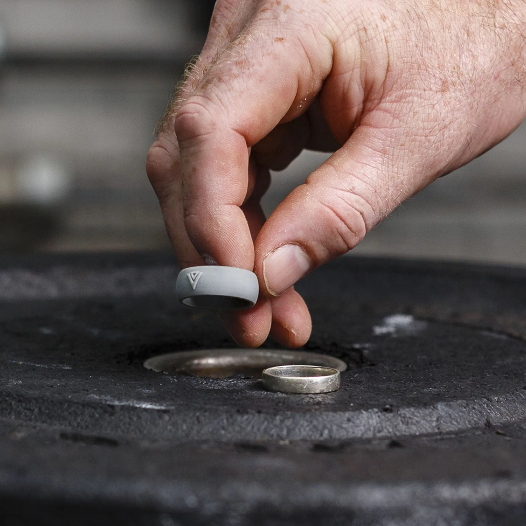 Vidaband Silicone Ring - Grey - Men's