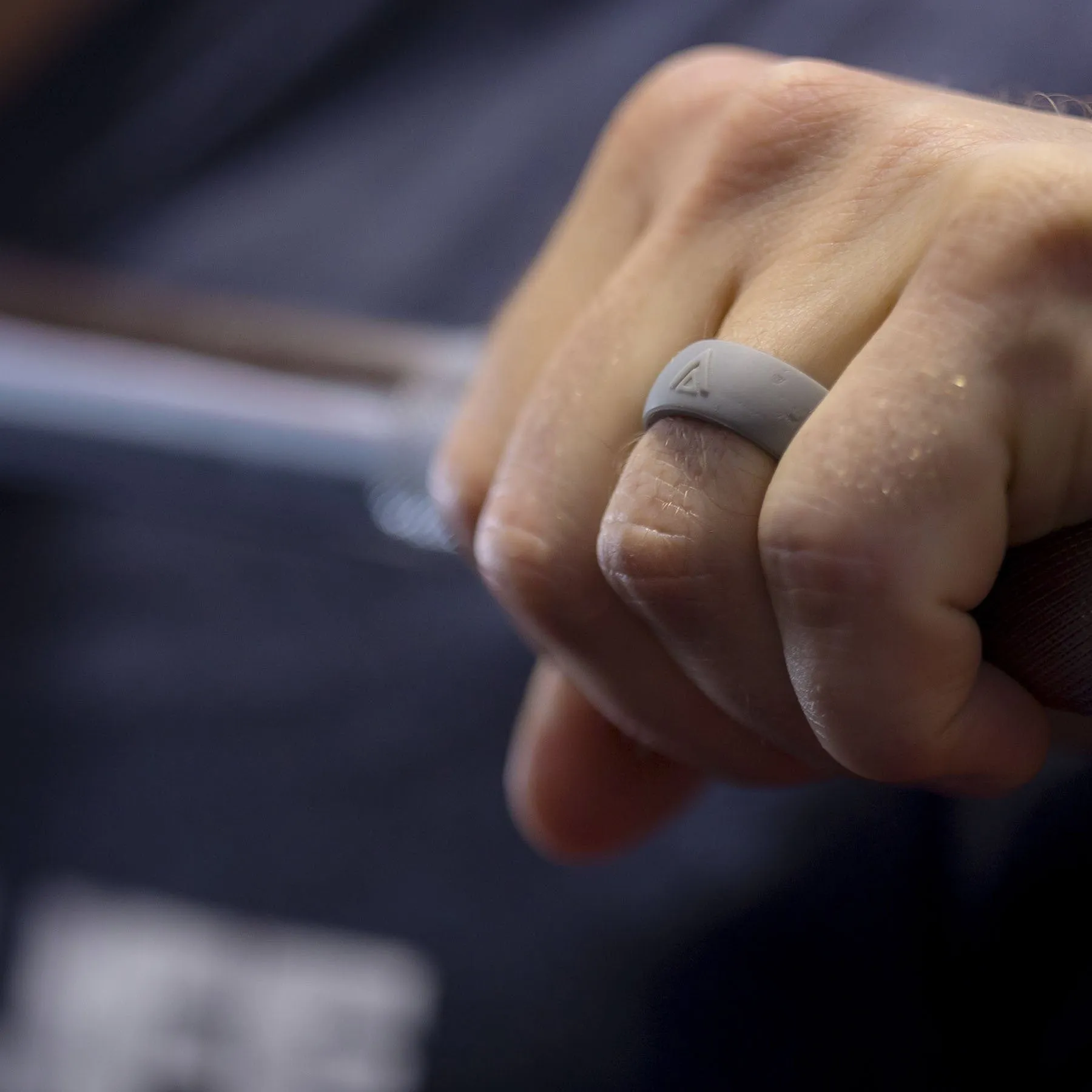 Vidaband Silicone Ring - Grey - Men's