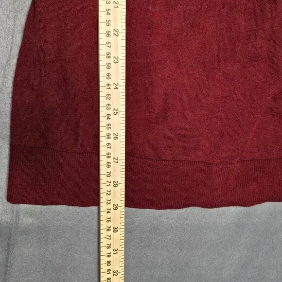 VIMMIA Women's Small Shavasana Reversible Sweater Burgundy Maroon