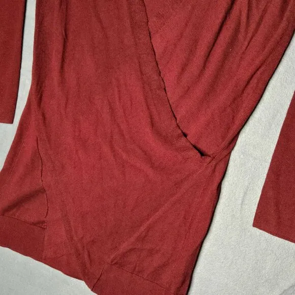 VIMMIA Women's Small Shavasana Reversible Sweater Burgundy Maroon