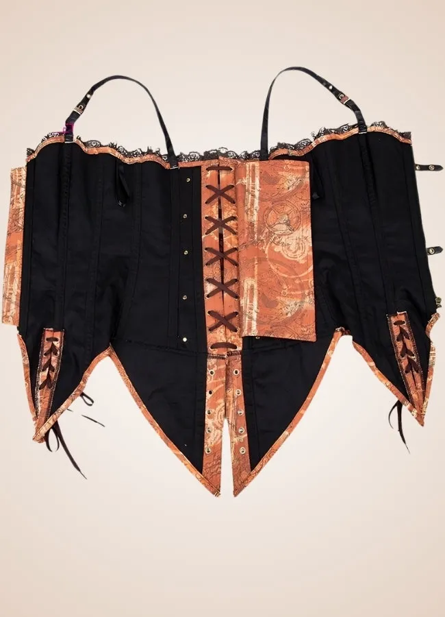 Vintage Brown Steampunk Bustier