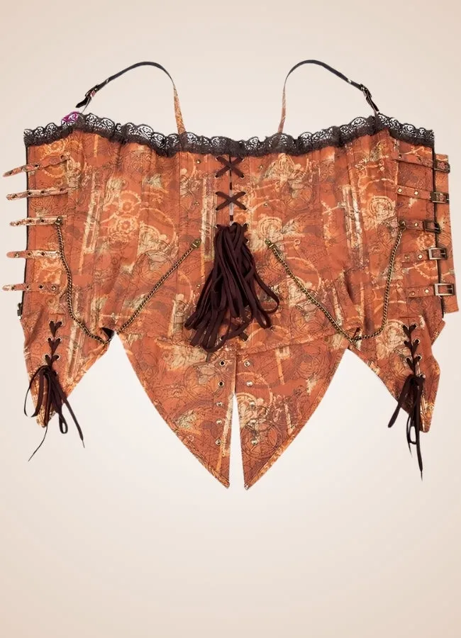 Vintage Brown Steampunk Bustier