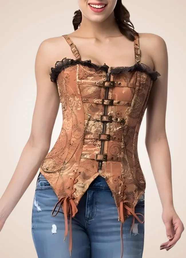 Vintage Brown Steampunk Bustier