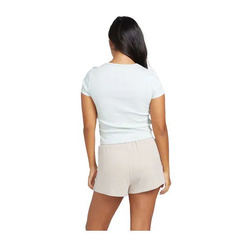 Volcom Women's Lil Fleece Short Mushroom