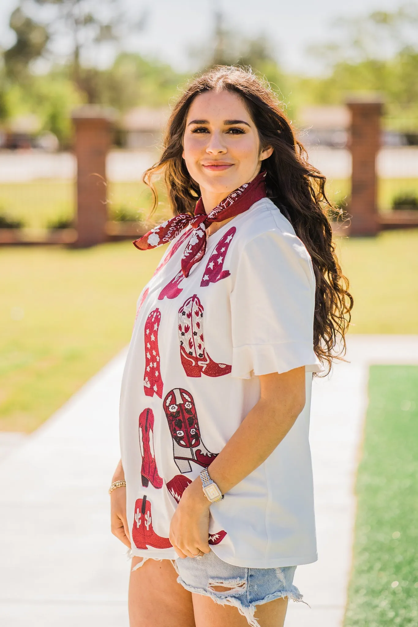 Walk the Line Tee || Maroon