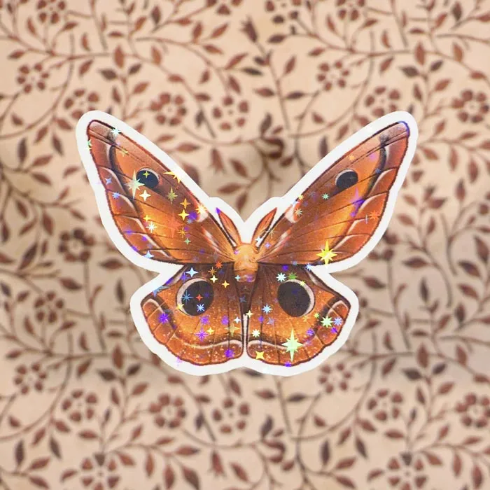 Waning Crescent | Holographic Sticker