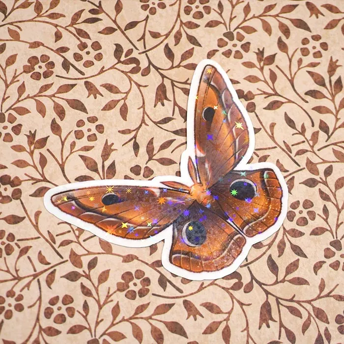 Waning Crescent | Holographic Sticker