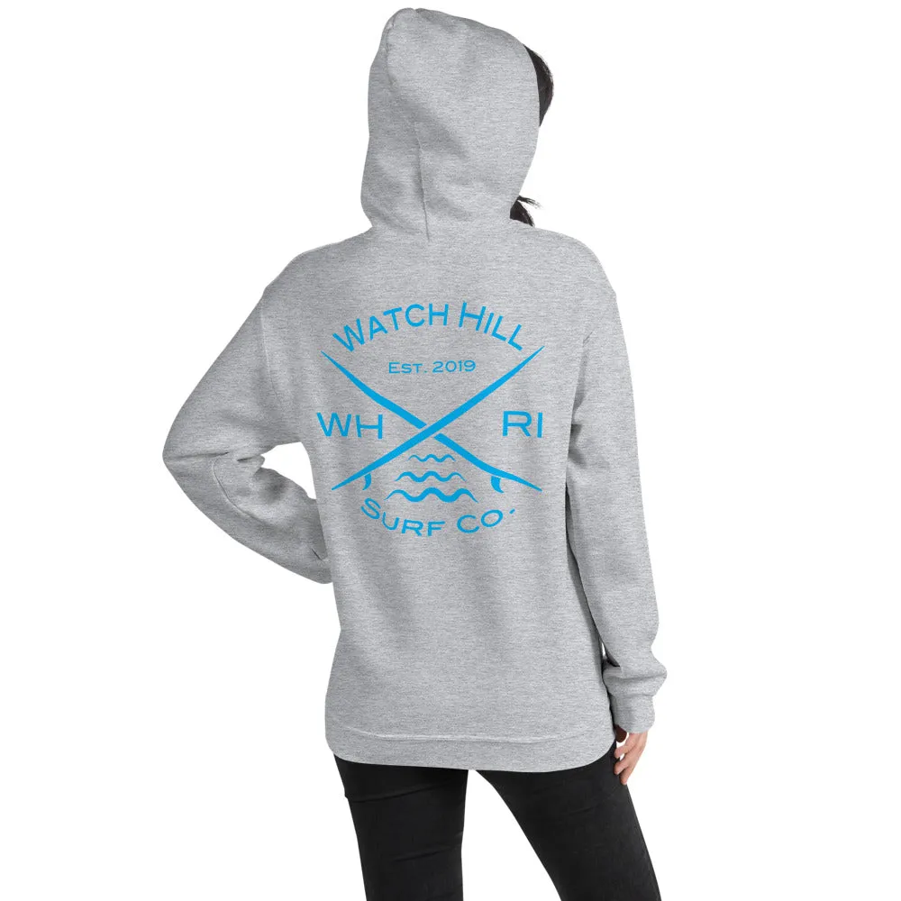 Watch Hill 'Surf Co.’ Unisex Hoodie (Blue)