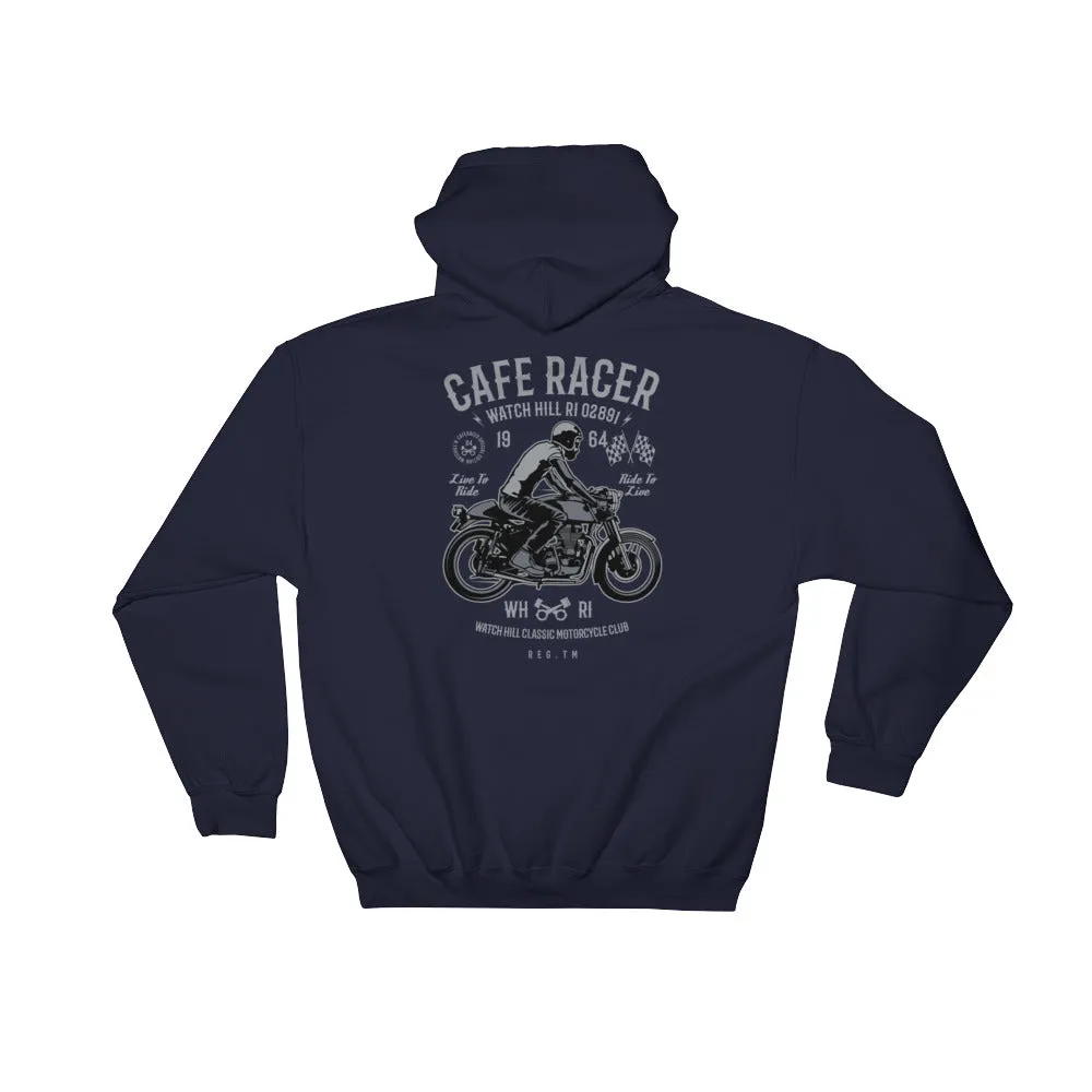 Watchill'n 'Cafe Racer' - Hooded Sweatshirt (Grey)
