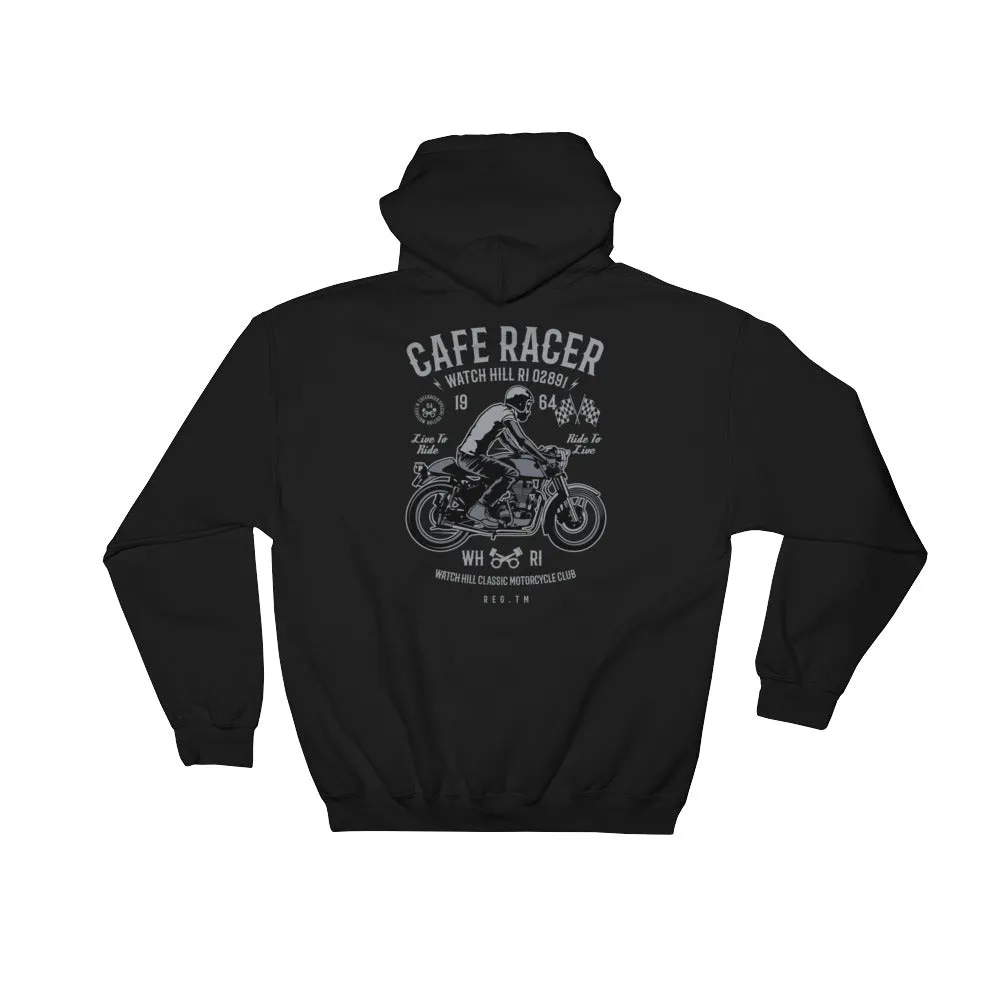 Watchill'n 'Cafe Racer' - Hooded Sweatshirt (Grey)