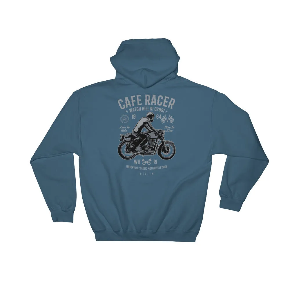 Watchill'n 'Cafe Racer' - Hooded Sweatshirt (Grey)