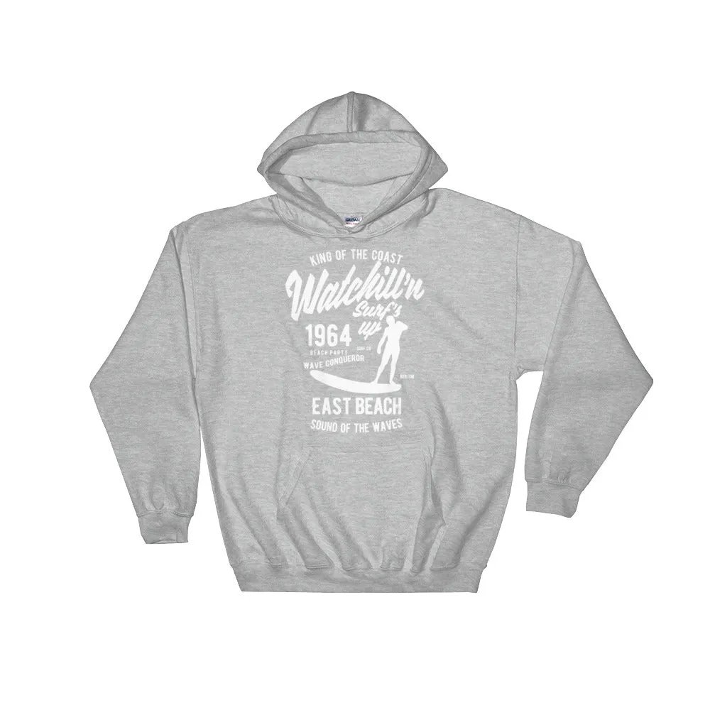 Watchill'n 'Surf's Up' - Hoodie (White)