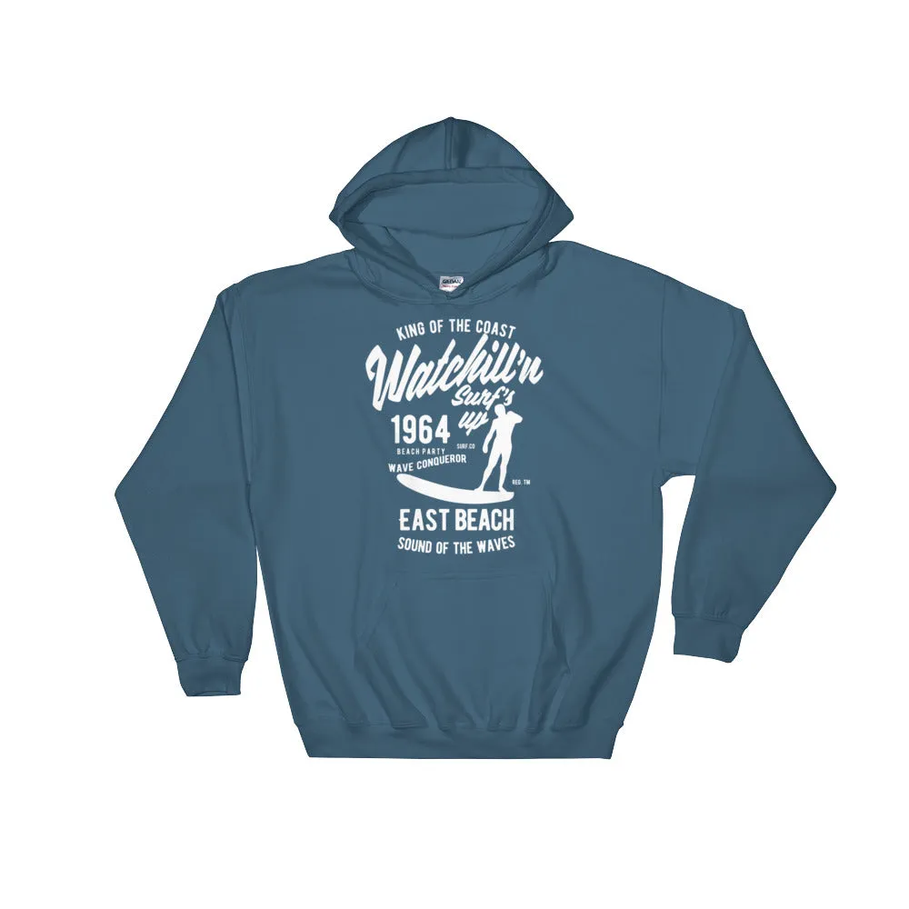 Watchill'n 'Surf's Up' - Hoodie (White)