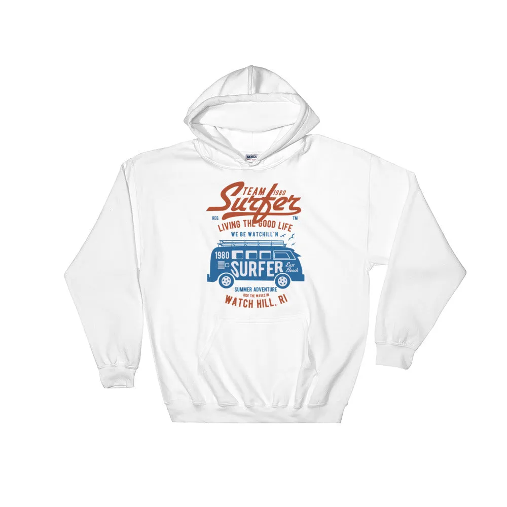 Watchill'n 'Team Surfer' - Hoodie (Blue/Red)