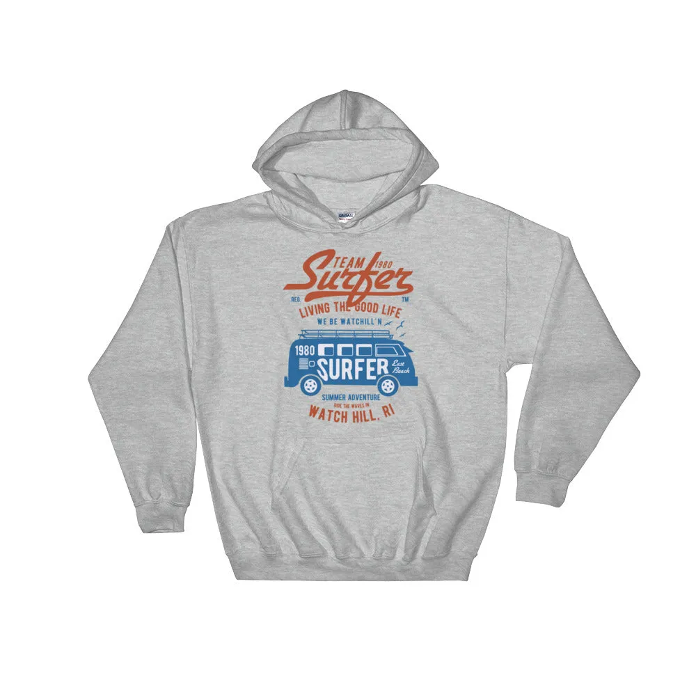 Watchill'n 'Team Surfer' - Hoodie (Blue/Red)