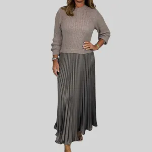 Wendy® | Unique winter dress with skirt detail