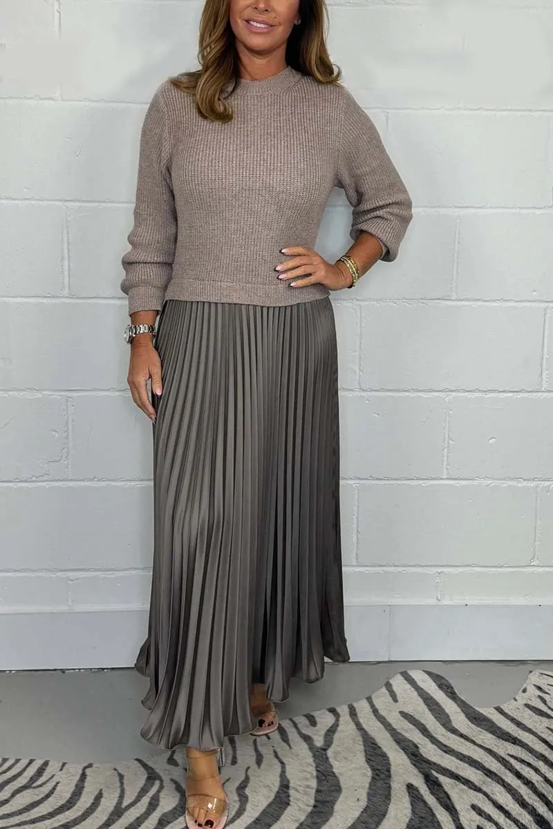 Wendy® | Unique winter dress with skirt detail