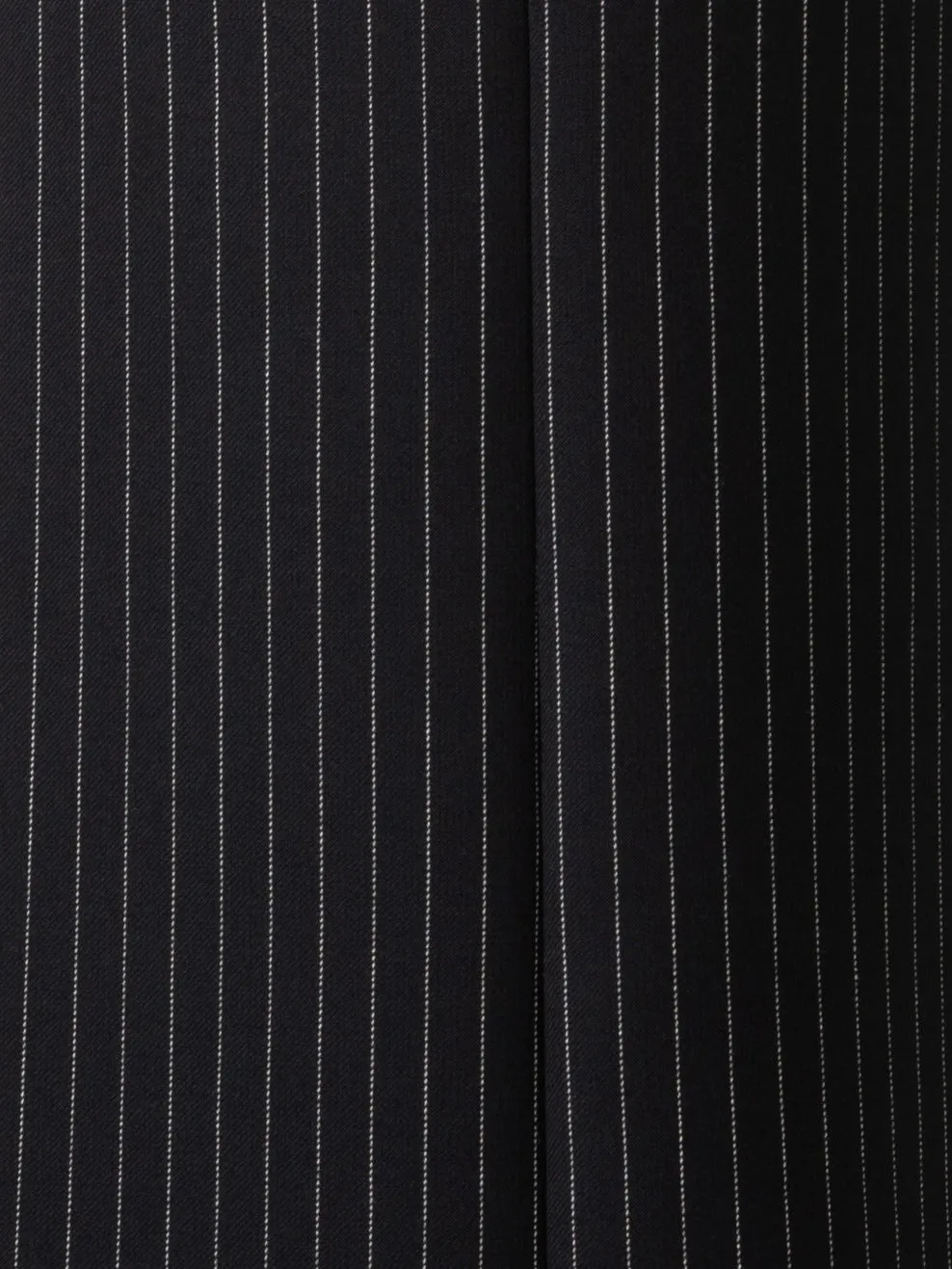 Wide Wool Double-Face Pants with Pinstripes